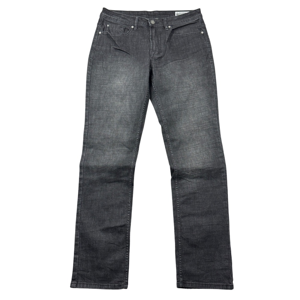 Buffalo David Bitton Jackson Straight Stretch Jeans Faded Black 32x34 Men Grunge
